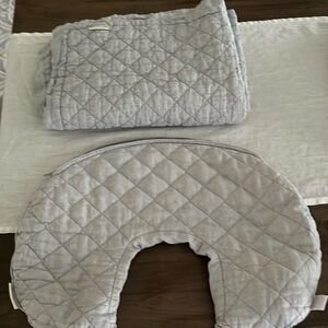 Pottery Barn Crib Quilt and Boppy Pillow Cover